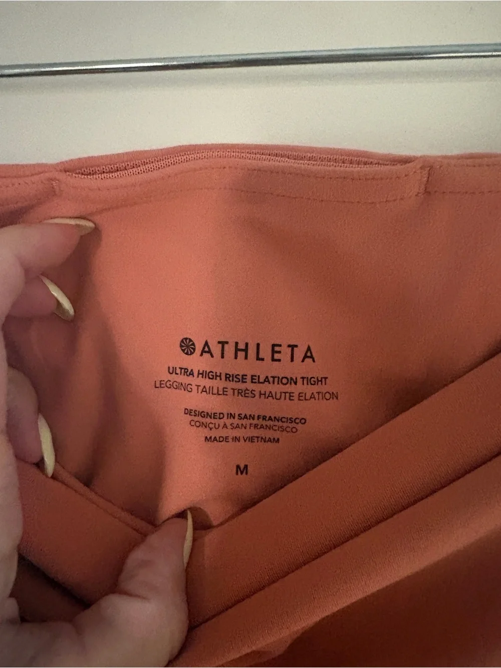 NWT Athleta Coral High-Waist Leggings